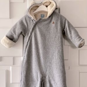Baby Gap fleece snowsuit.3-6M